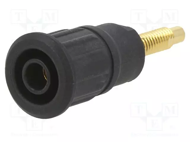 LABORATORIOBANAANILIITIN 4MM - PISTORASIA - 1KV - 32A - MUSTA - Banaanijatkoliittimet - BI-SEB4-G-21 - 1