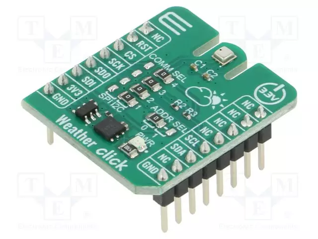 CLICK BOARD - PROTOTYYPPIPIIRILEVY - KOMP: BME280 - 3,3VDC - Laajennuslevyt - MIKROE-5761 - 1