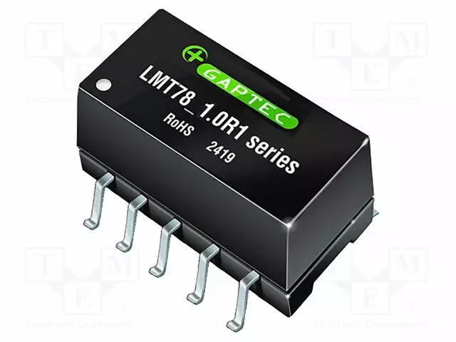 DC/DC MUUNNIN - TULOJÄNNITE 16÷36VDC - LÄHTÖJÄNNITE 12VDC - ILÄH: 1A - SMD10 - SMD - DC/DC muuntimet - LMT78-12-1.0R1 - 1