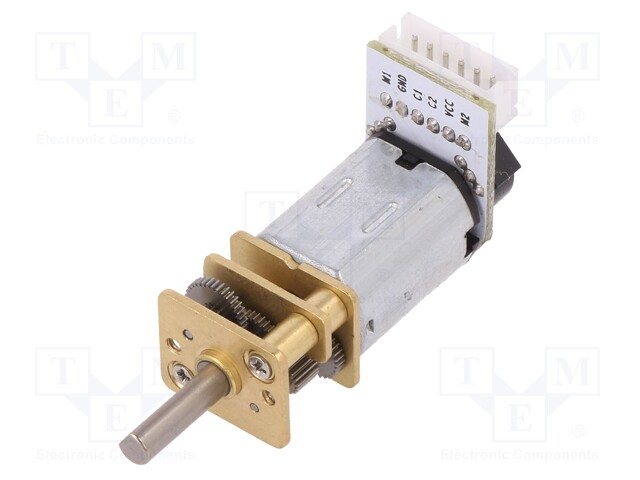 DC MOOTTORI ENKOODERILLA JA VAIHTEISTOLLA 6VDC - 170MA - DC moottorit - DF-FIT0481 - 1