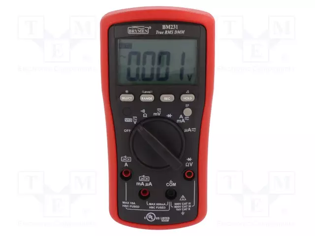 YLEISMITTARI - LCD - (6000) - VAC: 6V,60V,600V,1KV - Autohuollon mittarit - BM231 - 1