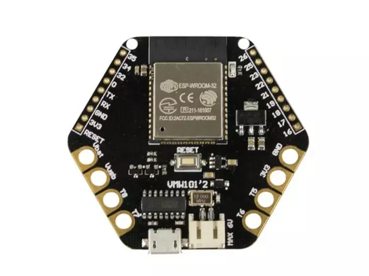 ESP32 WEARABLE DEVELOPMENT BOARD - Whadda valo-ohjaimet - WMW101 - 1