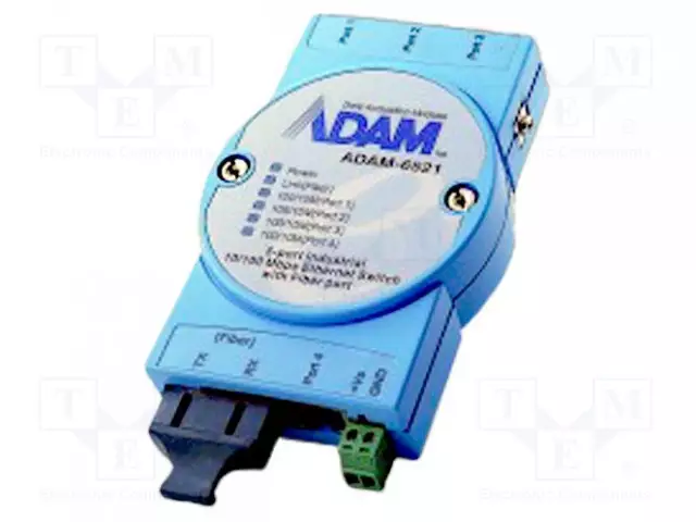 ETHERNET KYTKIN - PORTTIEN LUKU: 5 - 10÷30VDC - ABS - Teollisuusverkot - ADAM-6521 - 1
