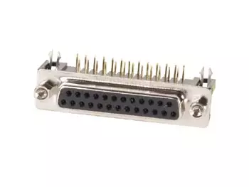 FEMALE 25-PIN SUB-D CONNECTOR - PCB MOUNTING - D liittimet piirilevylle - CC021 - 1