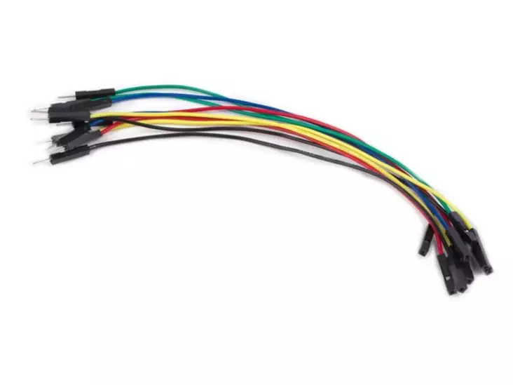 HYPPYLANKASARJA LIITTIMILLÄ KOEKYTKENTÄALUSTALLE - UROS-NAARAS - 15cm 10kpl - Koekytkentäalustat - WJW011 - 1