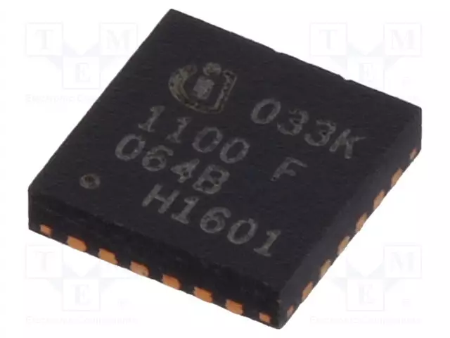 IC: ARM-MIKROOHJAIN - PG-VQFN-24 - 16KBSRAM,64KBFLASH - 1,8÷5,5VDC - Infineon Technologies mikrokontrollerit - 1100Q024F0064AB1 - 1