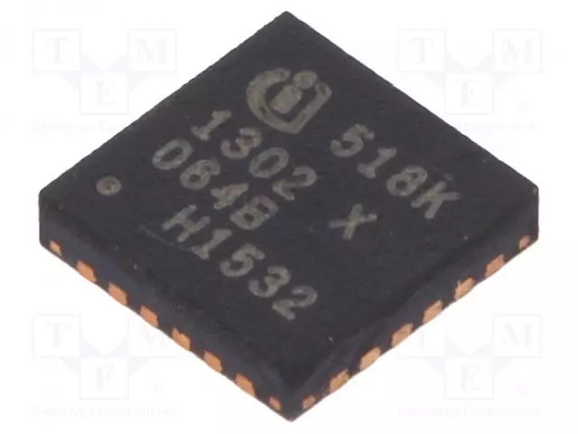 IC: ARM-MIKROOHJAIN - PG-VQFN-24 - 16KBSRAM,64KBFLASH - 1,8÷5,5VDC - Infineon Technologies mikrokontrollerit - 1302Q024X0064AB1 - 1
