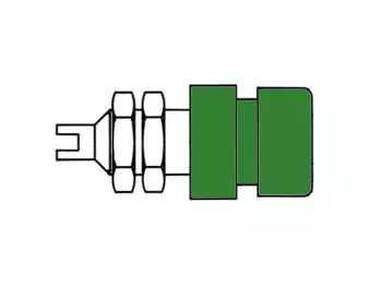 INSULATED SOCKET, GREEN, 4mm - BIL20 - Hirschman runkoliittimet - HM2441 - 1