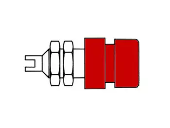 INSULATED SOCKET, RED, 4mm - BIL20 - Hirschman runkoliittimet - HM2411 - 1