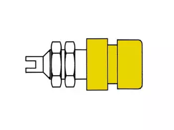INSULATED SOCKET, YELLOW, 4mm - BIL20 - Hirschman runkoliittimet - HM2431 - 1