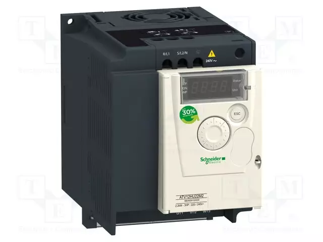 AUTOMAATIOMODUULI: INVERTTERIT - 0,75KW - 3X110VAC - SEINÄ-IP20 - Kolmivaiheiset vaihtosuuntaajat - ATV12H075F1 - 1