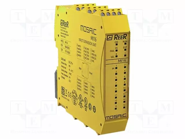 I/O LAAJENNUSMODUULI - PURISTAMINEN - 24VDC - IN: 16 - OUT: 4 - -10÷55°C - Turvakytkimet - säätömoduulit - 1100121 - 1