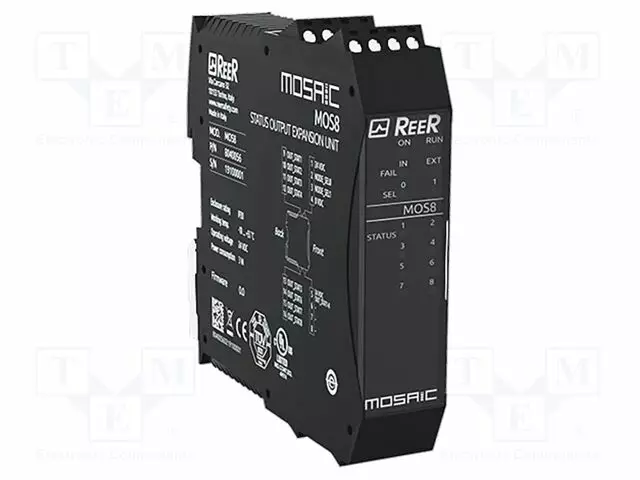 I/O LAAJENNUSMODUULI - RUUVI-24VDC - OUT: 8 - DIN-KISKOLLE - IP20 - Turvakytkimet - säätömoduulit - 1100091 - 1