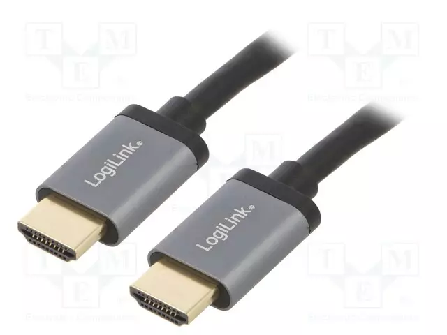 KAAPELI - HDMI-PISTOKE,MOLEMMIN PUOLIN - HDMI 2.0 - 2M - MUSTA - HDMI, DVI, DisplayPort johdot - CHA0101 - 1