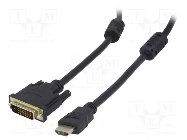 KAAPELI - DVI-D (24+1) PISTOKE,HDMI-PISTOKE - HDMI 1.4 - 1,8M - HDMI, DVI, DisplayPort johdot - AK-AV-11 - 1