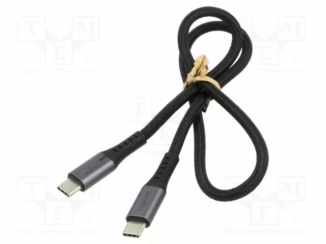 KAAPELI - USB 3.2 GEN 2X2 - USB C PISTOKE,MOLEMMIN PUOLIN - 0,5M - USB kaapelit ja adapterit - CU0441 - 1