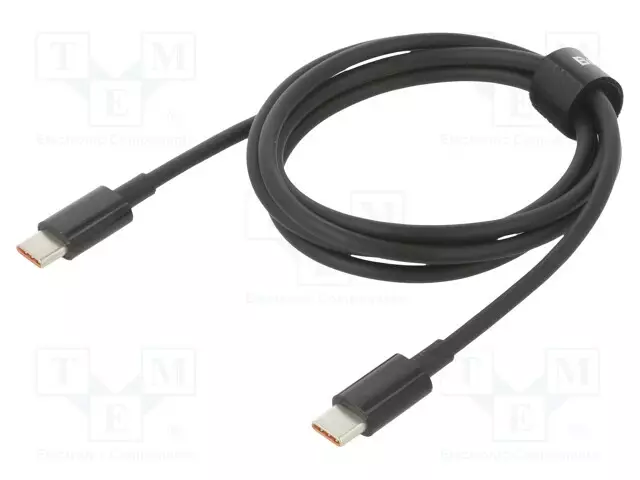 KAAPELI - USB C PISTOKE,MOLEMMIN PUOLIN - 1M - MUSTA - 100W - USB kaapelit ja adapterit - CATYS-B01 - 1