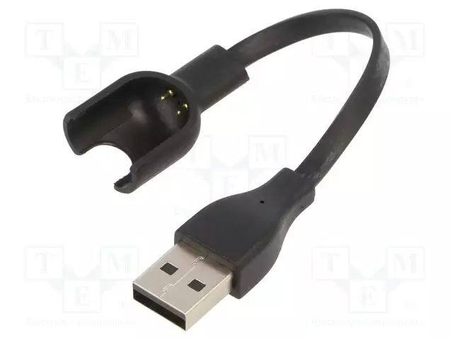 KAAPELI: ÄLYKELLON LATAAMISEEN - XIAOMI - 0,1M - 1A - MUSTA - USB kaapelit ja adapterit - AK-SW-11 - 1
