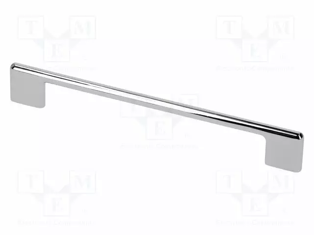 KAHVA - ALUMIINI - KROMI - H: 27,5MM - L: 202MM - W: 7,6MM - CAPRI - KAHVA - Koteloiden lisätarvikkeet - GTV-UZ-CAPRI-19201 - 1