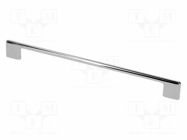 KAHVA - ALUMIINI - KROMI - H: 27,5MM - L: 340MM - W: 7,6MM - CAPRI - KAHVA - Koteloiden lisätarvikkeet - GTV-UZ-CAPRI-32001 - 1