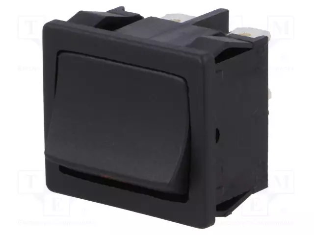 KEINUKYTKIN - DPST - AS: 2 - ON-OFF - 12A/250VAC - MUSTA - IP40 - EI OLE - 1802 - Keinukytkimet - 1802.1121 - 1