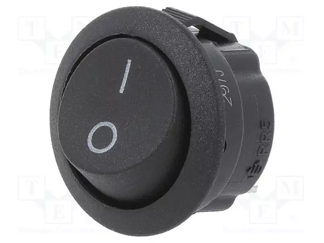 KEINUKYTKIN - SPST-NO - AS: 2 - ON-OFF - 10A/250VAC - MUSTA - EI OLEOHM - Keinukytkimet - RR511D1121 - 1