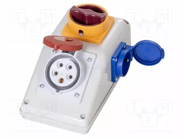 KOJEISTO - IP44 - RAPPAUKSEN PÄÄLLE - ABS - RUUVIKIERRE: PG21 - Sulakeasennustarvikkeet - B.165101 - 1