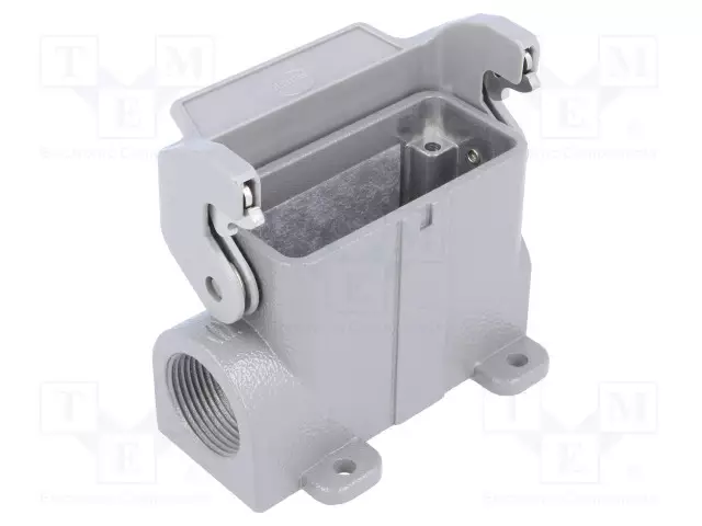 LIITINKOTELO: HDC - KOKO 10A - HAN® A - IP65 - ALUMIINISEOS - PG16 - HARTING liittimet - 09200100251 - 1