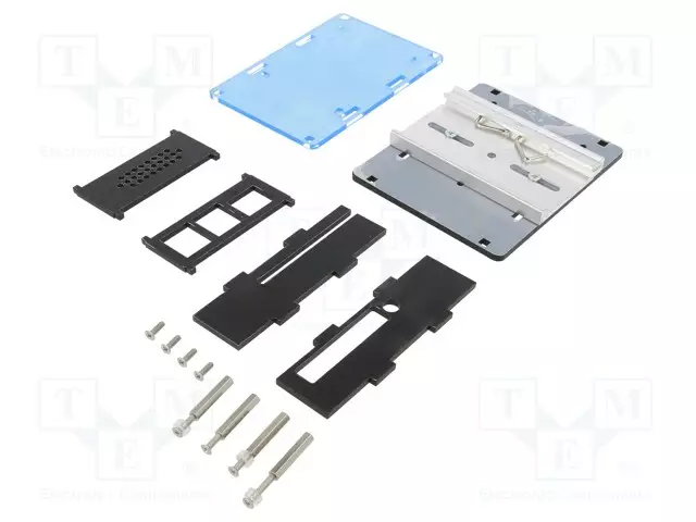 LAITEKOTELO - RASPBERRY PI 4 B - MUSTA - DIN-KISKOLLE - Arduino Raspberry kotelot - GRL-15871 - 1