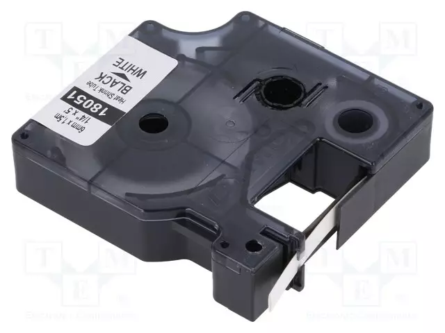 LÄMPÖKUTISTUVAT MERKIT - 1,5M - VALKOINEN - MERKIN VÄRI: MUSTA - Tarratulostimet ja merkitsijät - DYMO.18051 - 1