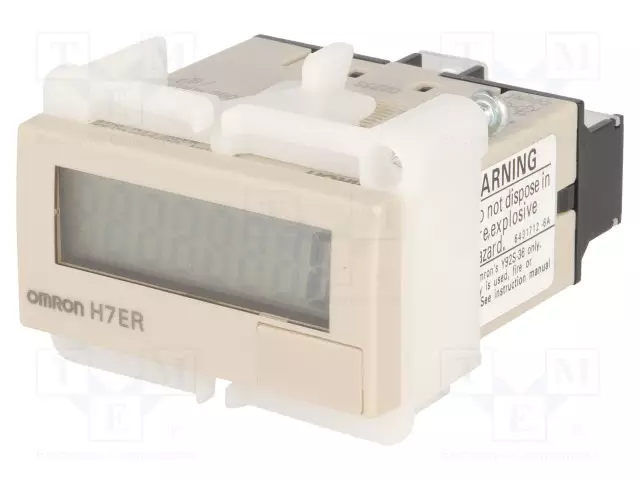 LASKURI: SÄHKÖINEN - LCD - NOPEUDET - 99999 - IP66 (EDESTÄPÄIN) - Digitaaliset ja mekaaniset laskurit - H7ER-NV1 - 1