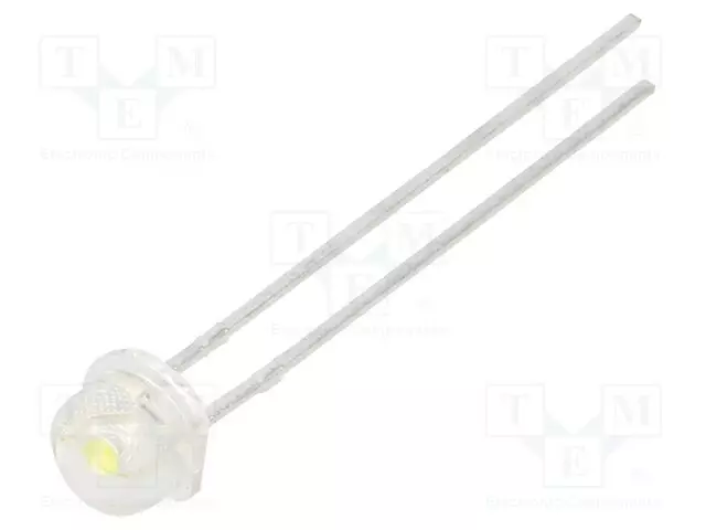 LED - KYLMÄVALKOINEN - 5MM - 1100÷4180MCD - 110° - ETUOSA: KUPERA - 100MW - Pyöreät LEDit - C535A-WJN-CT0W0231 - 1