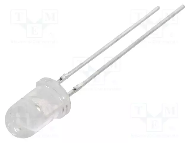 LED - PUNAINEN - 5MM - 12000÷23500MCD - 15° - ETUOSA: KUPERA - 2,1÷2,6VDC - Pyöreät LEDit - C503B-RAN-CA0B0AA1 - 1