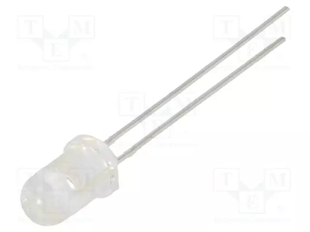 LED - PUNAINEN - 5MM - 3000÷12000MCD - 30° - ETUOSA: KUPERA - 2,1÷2,6VDC - Pyöreät LEDit - C503B-RCN-CW0Z0AA1 - 1
