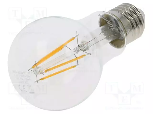 LED LAMPPU - LÄMMIN VALKOINEN - E27 - 230VAC - 470LM - 4,5W - 270° - 2700K - LED lamput - 4711112384211 - 1