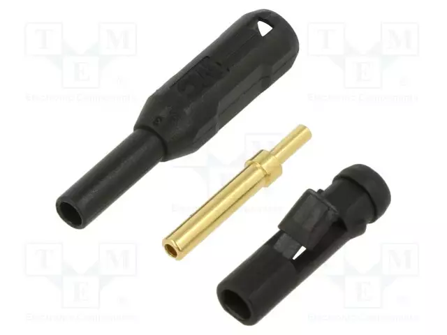LABORATORY CONNECTOR: 1,5MM BANANA - SOCKET - MUSTA - INSULATED - Banaanijatkoliittimet - MS1525-B-21 - 1
