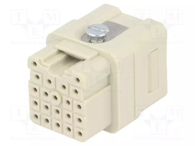 HDC-LIITTIMEN SISÄOSA - NAARAS - 6,5A - 50V - HAN Q - PIN: 21 - HARTING liittimet - 09120213101 - 1