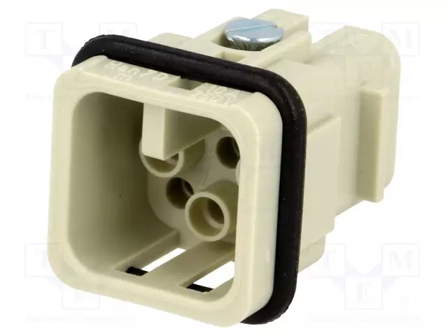 HDC-LIITTIMEN SISÄOSA - UROS - 10A - 250V - HAN® D - PIN: 8 - 7+PE - HARTING liittimet - 09210073031 - 1