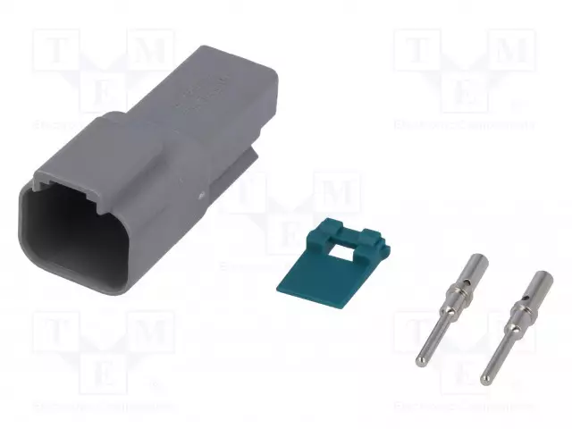 LIITIN: JOHTO-JOHTO - PISTOKE - UROS - AT - PIN: 2 - IP67,IP69K - JOHTOON - Ajoneuvoliittimet - AT04-2P-KIT01 - 1