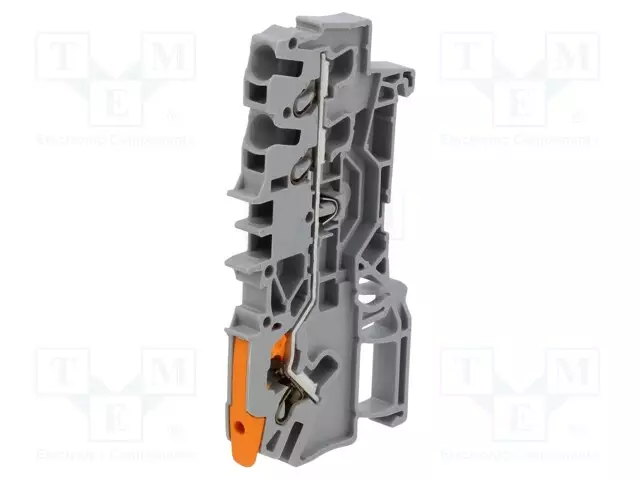 LIITIN: KISKO-2102 - 24A - 800V - PUSH-IN - HARMAA - 0,25÷2,5MM2 - Kiskoliittimet - 2102-1301 - 1