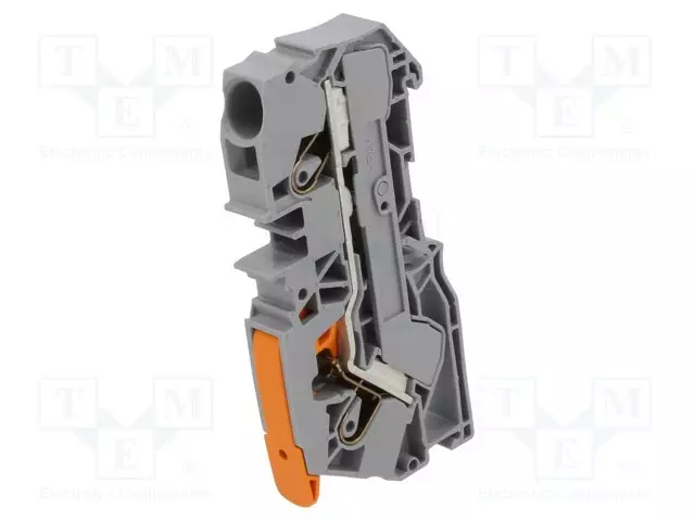 LIITIN: KISKO-2110 - 57A - 600V - PUSH-IN - HARMAA - 0,5÷16MM2 - NAVAT: 1 - Kiskoliittimet - 2110-1201 - 1