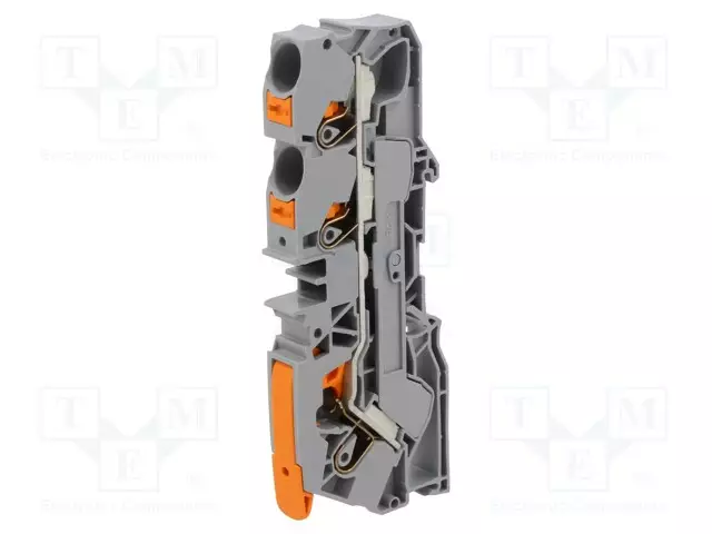 LIITIN: KISKO-2110 - 57A - 600V - PUSH-IN - HARMAA - 0,5÷16MM2 - NAVAT: 1 - Kiskoliittimet - 2110-5301 - 1