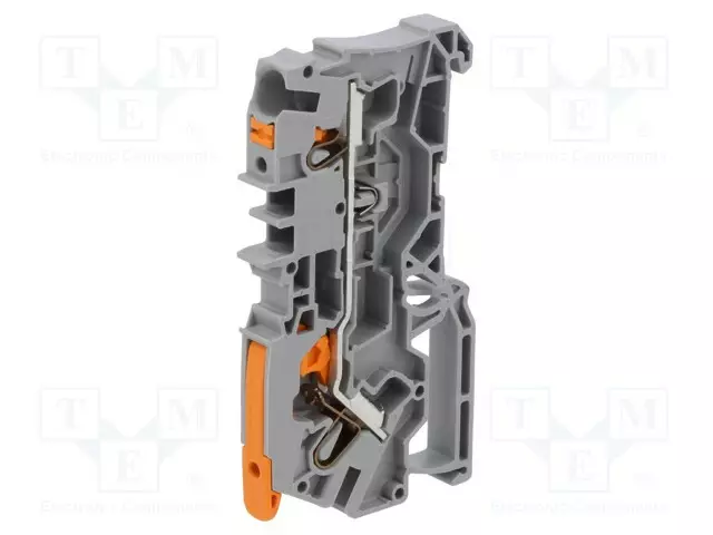 LIITIN: KISKO-2104 - 32A - 800V - PUSH-IN - HARMAA - 0,5÷6MM2 - NAVAT: 1 - Kiskoliittimet - 2104-5201 - 1