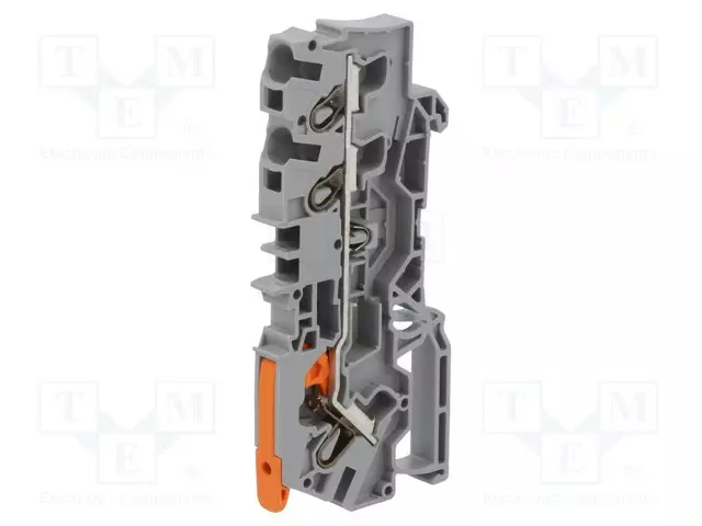 LIITIN: KISKO-2104 - 32A - 800V - PUSH-IN - HARMAA - 0,5÷6MM2 - NAVAT: 1 - Kiskoliittimet - 2104-1301 - 1