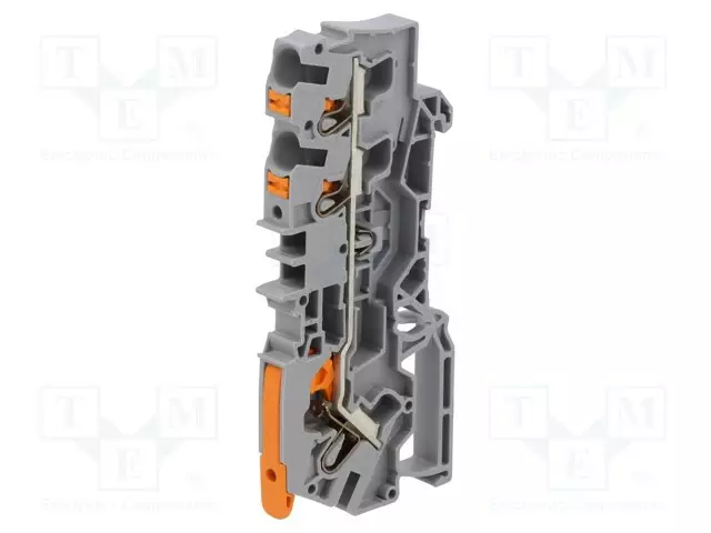 LIITIN: KISKO-2104 - 32A - 800V - PUSH-IN - HARMAA - 0,5÷6MM2 - NAVAT: 1 - Kiskoliittimet - 2104-5301 - 1