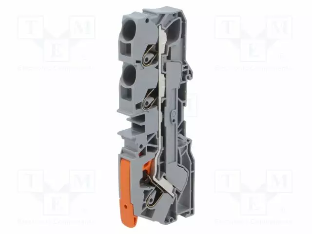 LIITIN: KISKO-2110 - 57A - 600V - PUSH-IN - HARMAA - 0,5÷16MM2 - NAVAT: 1 - Kiskoliittimet - 2110-1301 - 1