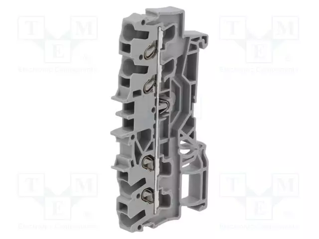 LIITIN: KISKO-2002 - 800V - DIN-KISKOLLE - JOUSIPURISTIN - HARMAA - Kiskoliittimet - 2002-1401 - 1