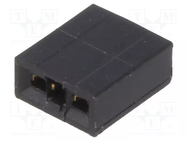 PIIKKIRIMALIITIN - PIN-LIITIN - NAARAS - PIN: 2 - SUORA - 2,54MM - 1X2 - Piikkirimaliittimet - 1-881545-1 - 1