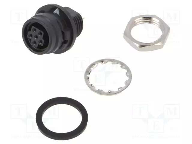 LIITIN: PYÖREÄT - PUSH-PULL - PISTORASIA - PIN: 6 - 2A - HR30 - KULLATTU - Hirose liittimet - HR30-6R-6S-71 - 1