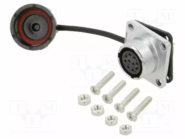 LIITIN: PYÖREÄT - N LIITINAARAS - PIN: 10 - IP67 - WF16 - 5A - 400V - WEIPU liittimet - WF16K10ZZ1 - 1